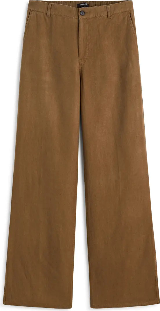 Zoe Relaxed Straight Leg Linen Pants | Nordstrom