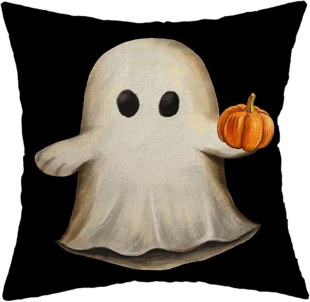 Pillow Cover 18X18 Inch Ghost Pumpkin Decoration Holiday | Walmart (US)