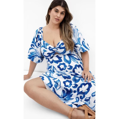 CITY CHIC | Women's Plus Size Nala Midi Dress - print - 16W | Target