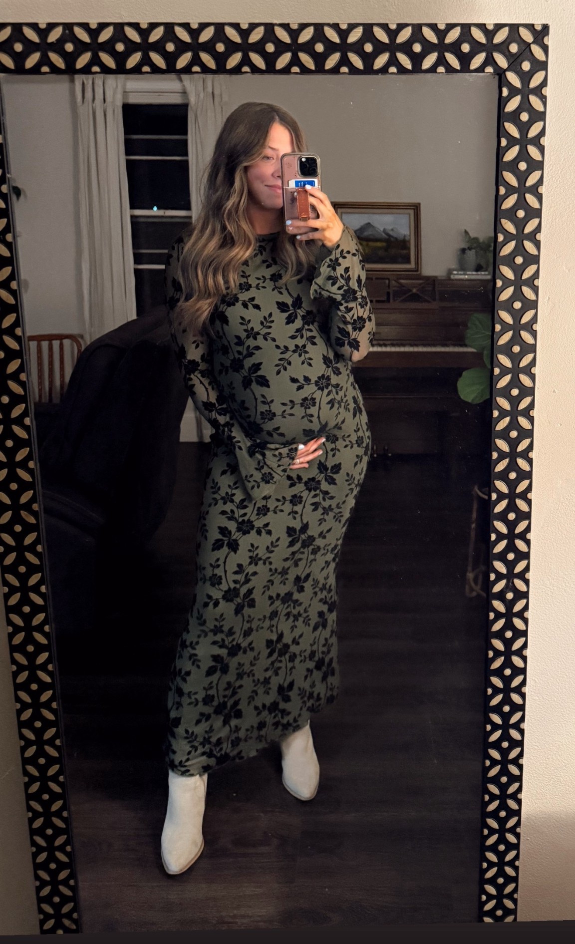 Yall this dress is PERFECT for the bump and it comes in different colors! 10/10 so glad I went with this dress + SO affordable!! Stretchy and so comfortable. I’m wearing a size medium to fit the bump so if you have a bump size up 1 size. 

#LTKBump #LTKBaby