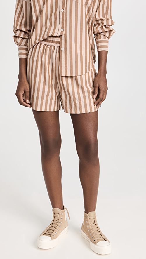 LMND Elastic Waist Stripe Shorts | SHOPBOP | Shopbop
