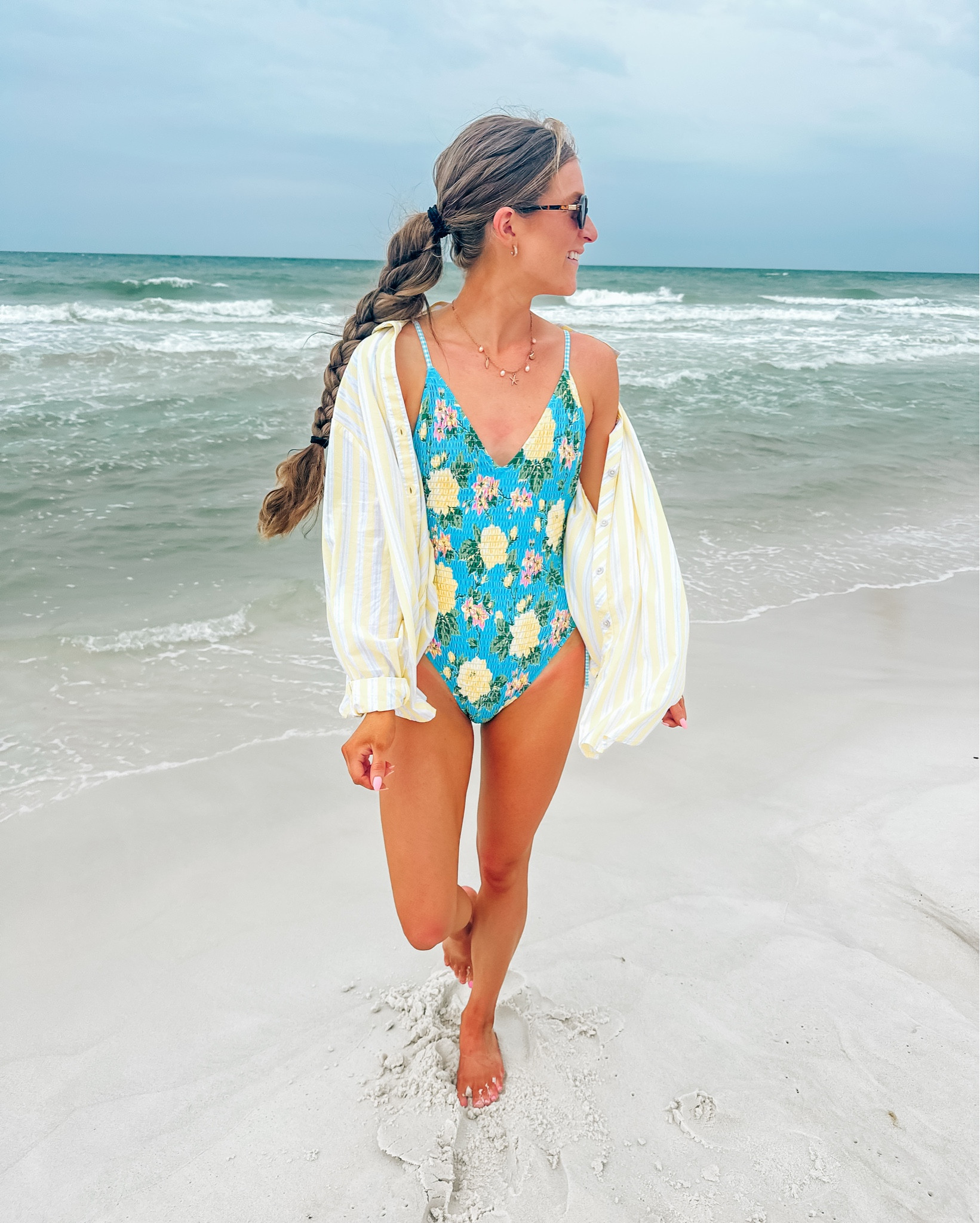 Aerie swimsuit on major sale. Coverup $20. Small in both. Cute beach looks, cute swimsuit, floral textured swimsuit 

#LTKStyleTip #LTKSwim #LTKSeasonal