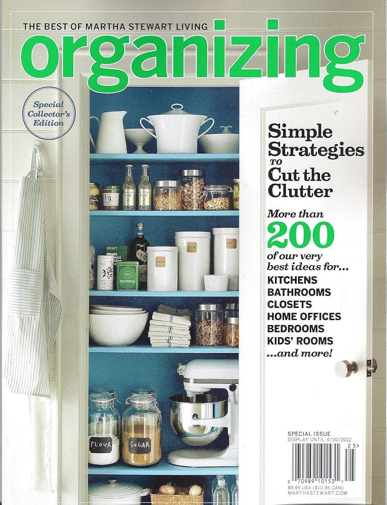 THE BEST OF MARTHA STEWART LIVING ORGANIZING MAGAZINE 2012 [Single Issue] | Amazon (US)