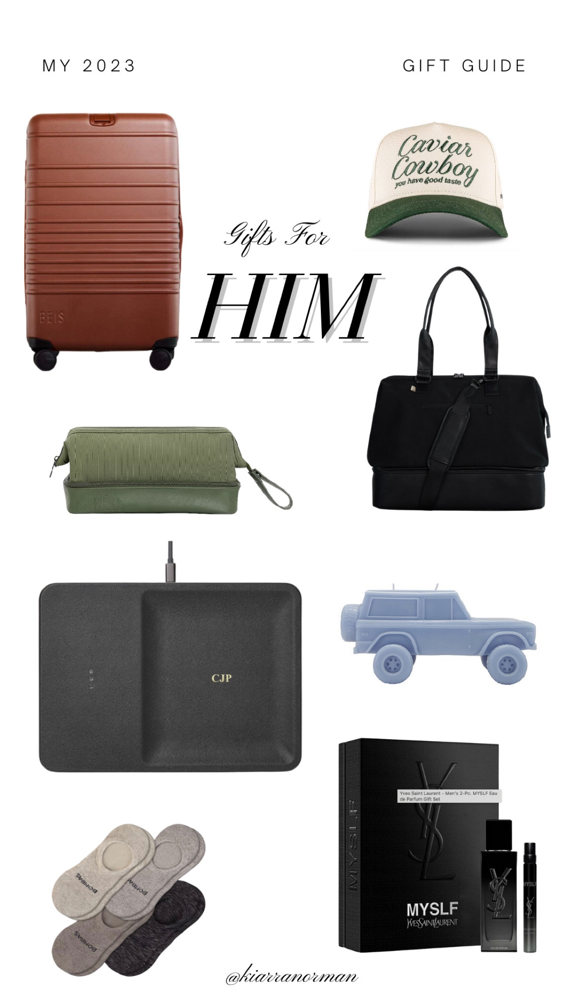 Gift guide for him 🤎 I have gotten my boyfriend more than half of these items and now he can’t live without them! 

gift ideas for your boyfriend, gifts for husband, secret santa, aesthetic phone charger, neutral luggage, travel suitcase, cologne 

#LTKGiftGuide #LTKmens #LTKSeasonal