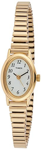 Timex Women's T21872 Cavatina Gold-Tone Stainless Steel Expansion Band Watch | Amazon (US)
