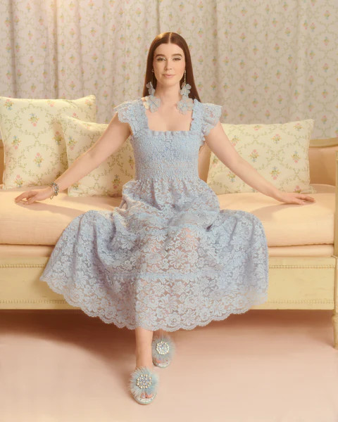 The Collector's Edition Ellie Nap Dress - Powder Blue Lace | Hill House Home