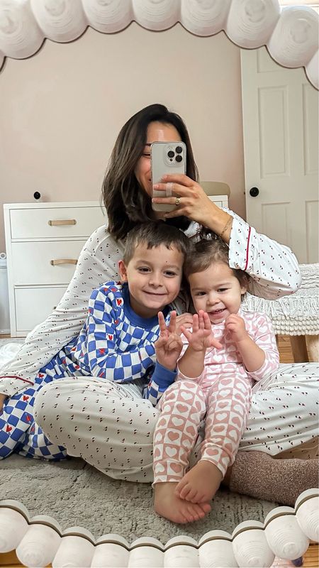 For Ella’s first Valentine’s Day I got us all heart jammies and it’s been our tradition ever since. ♥️💕🤍

Sharing 7 casual mom style valentines outfits you’ll love. 💟 Loving this lacey top. 

Valentine’s Day pajamas, family pajamas, matching pajamas, Valentine’s Day, style over 30, eberjey pajamas, February outfit idea, What to wear for Valentine’s Day 

#momoutfit #momoutfits #dailyoutfits #dailyoutfitinspo #whattoweartoday #casualoutfitsdaily #eberjey #styleover30 #hannaandersson #valentinesdayoutfitideas #valentinesdayoutfit #vdayoutfit #gapkids

#LTKfamily #LTKkids #LTKfindsunder100