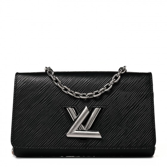 LOUIS VUITTON Epi Twist Chain Wallet Black | Fashionphile