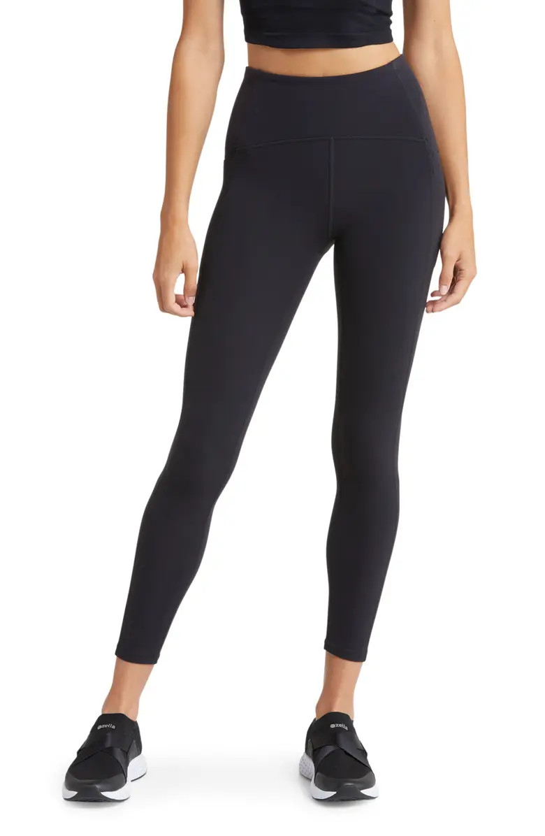 Zella Studio Luxe High Waist Pocket 7/8 Leggings | Nordstrom | Nordstrom