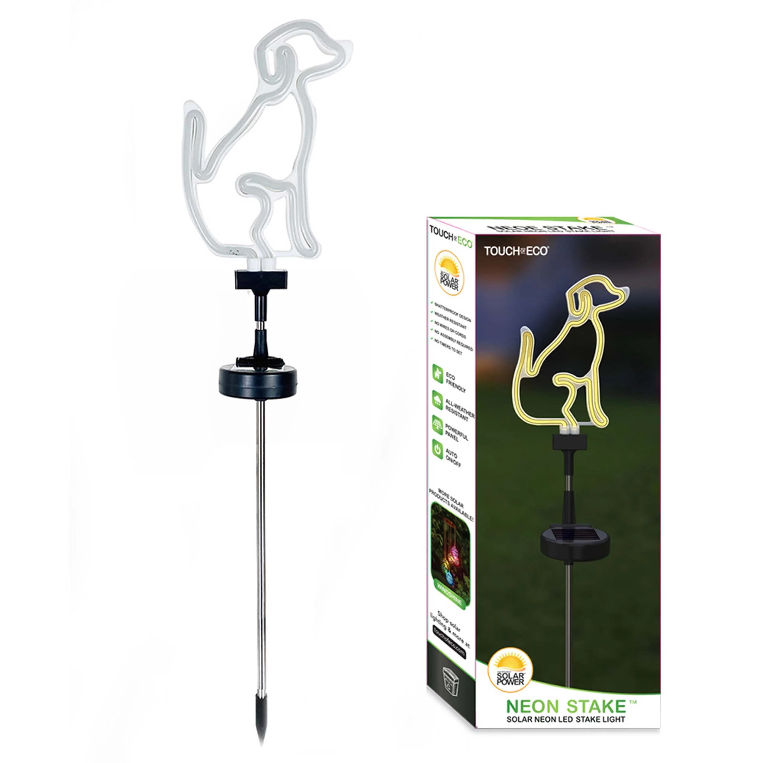 Touch Of ECO Solar Powered LED Dog Silhouette Outdoor Garden D\u00e9cor Sta | Zulily