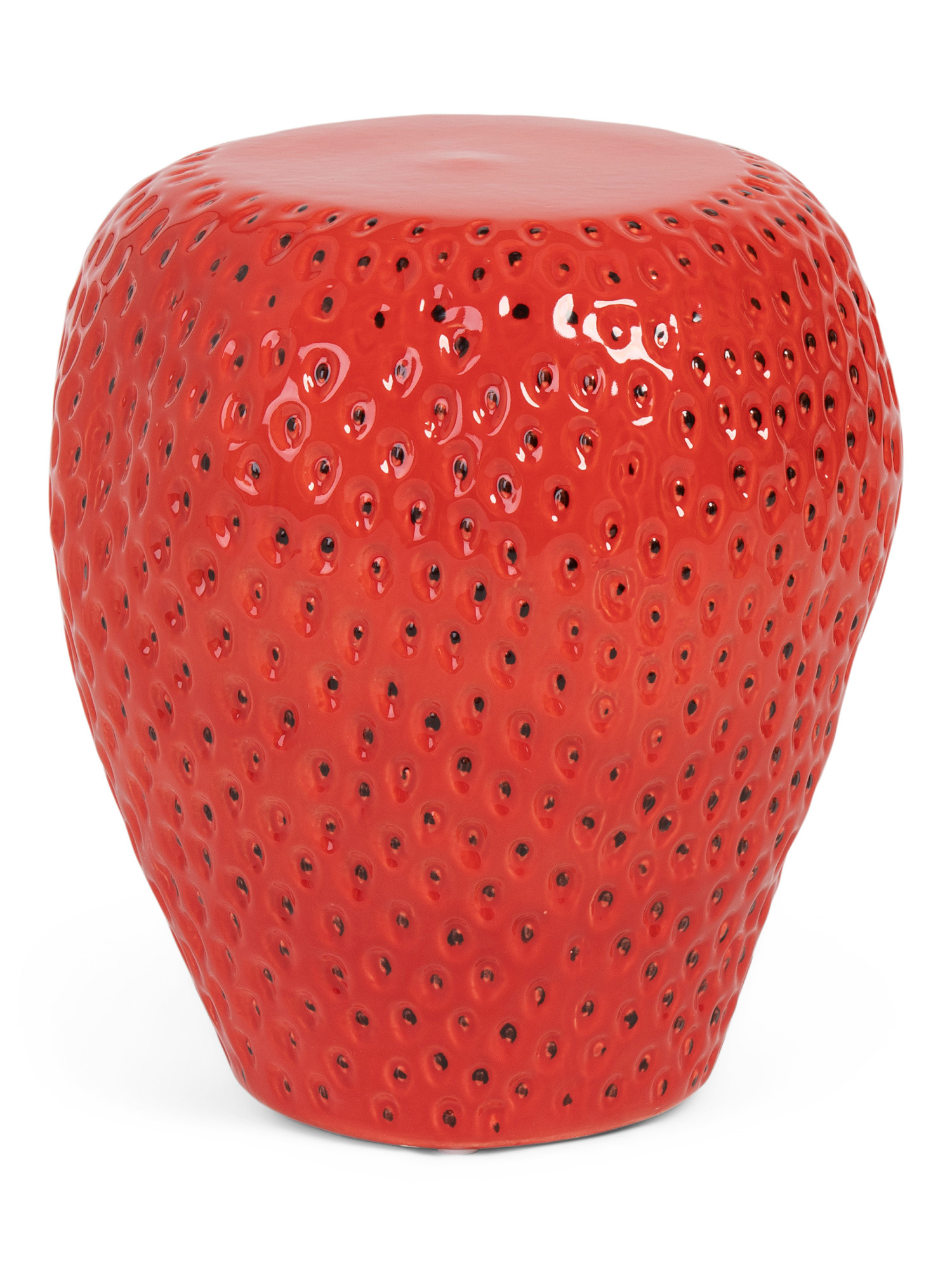 17.5in Strawberry Ceramic Plant Stand Accent Table | TJ Maxx