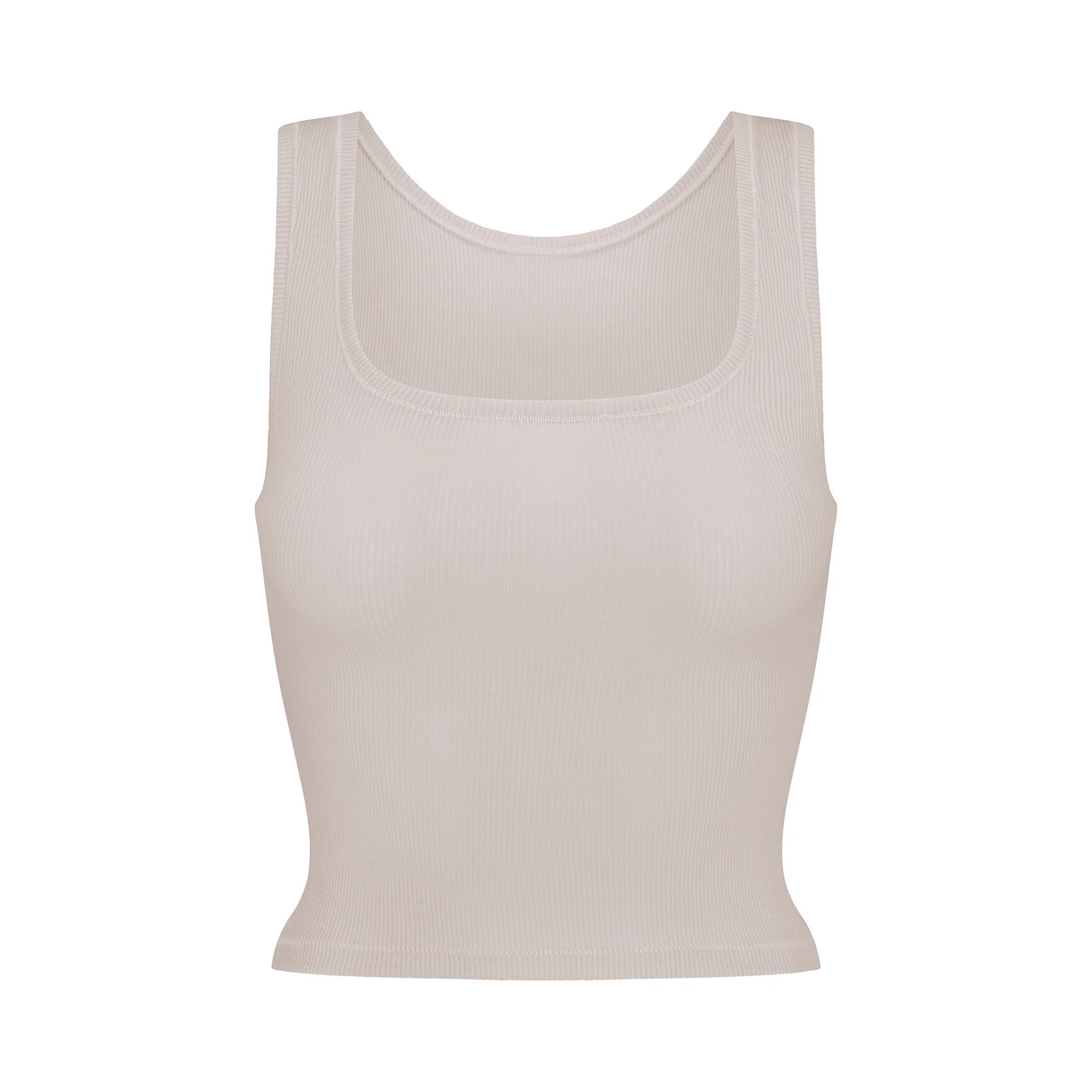 SKIMS Tank Top | Light Neutral | Small | Cotton Rib | SKIMS (US)