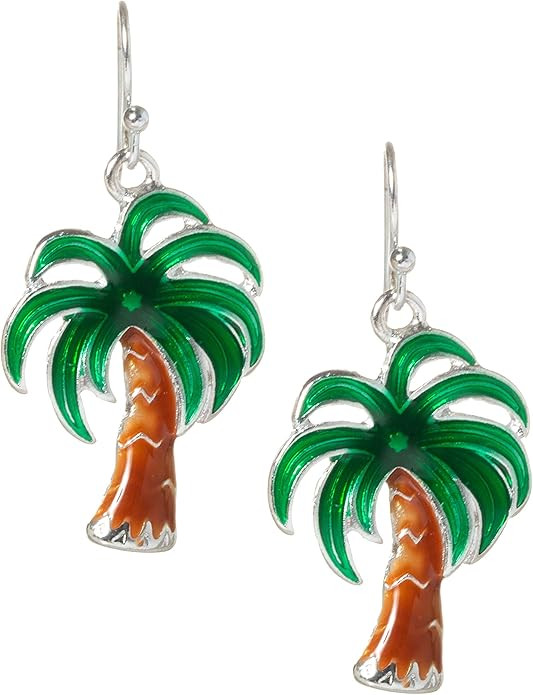 Palm Tree Tropical Dangle Earrings | Amazon (US)