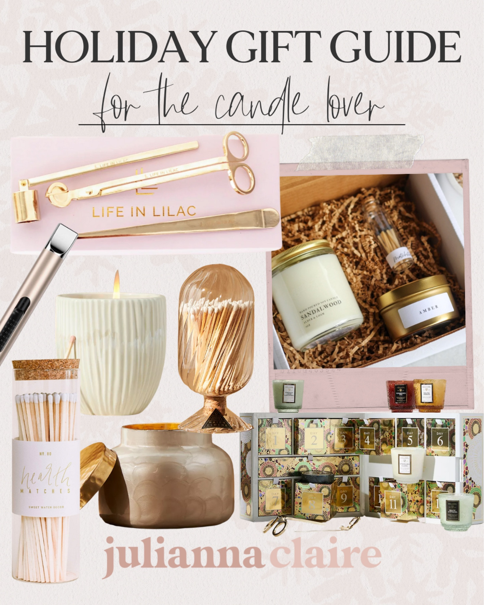 Holiday Gift Guide For The Candle Lover ✨

holiday gift guide // holiday gifts // gifts for her // gift ideas for her // christmas gifts for her // christmas gift guide

#LTKunder100 #LTKHoliday #LTKGiftGuide