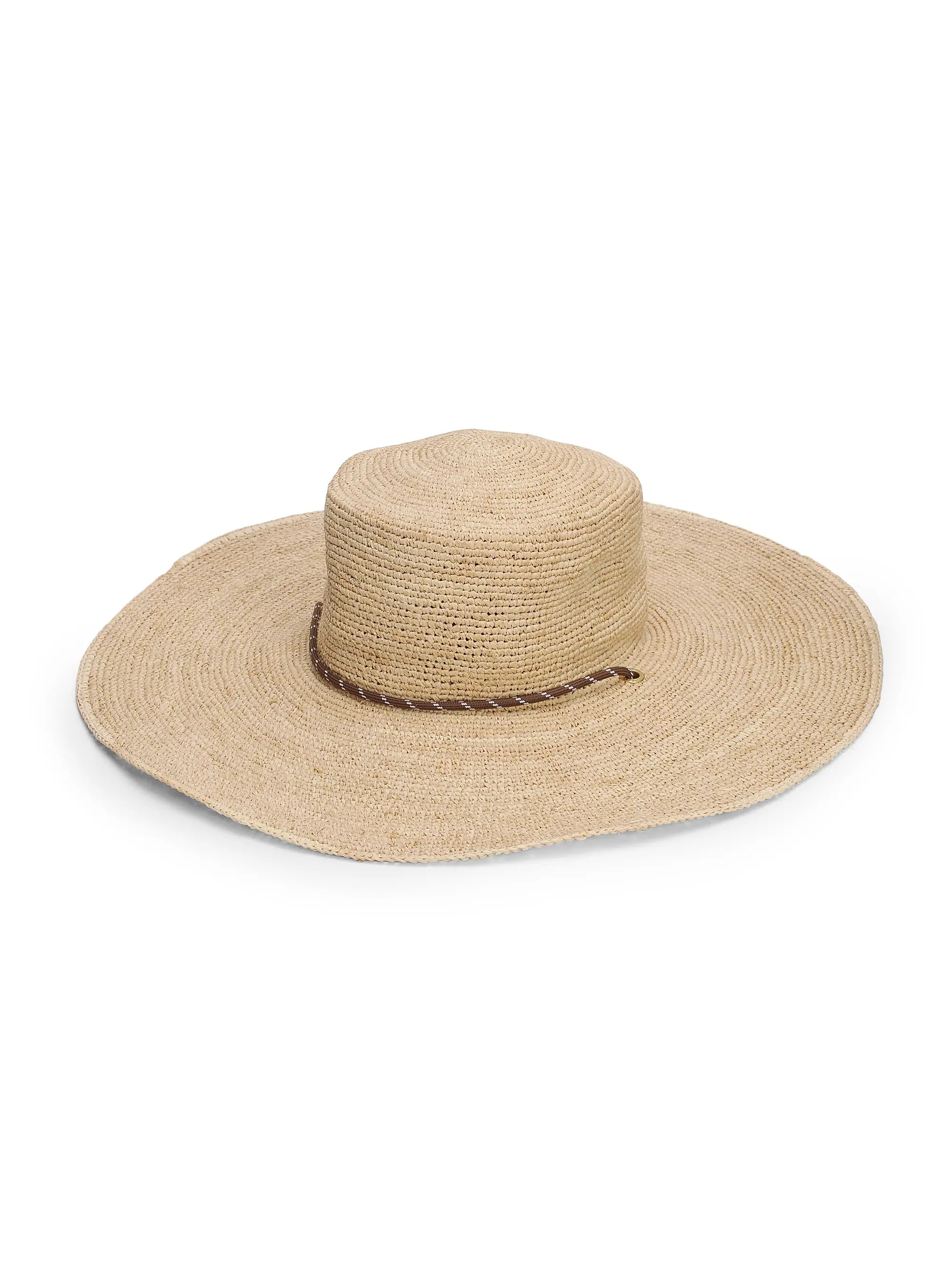 rag & bone Frankie Raffia Boater Hat | Saks Fifth Avenue | Saks Fifth Avenue