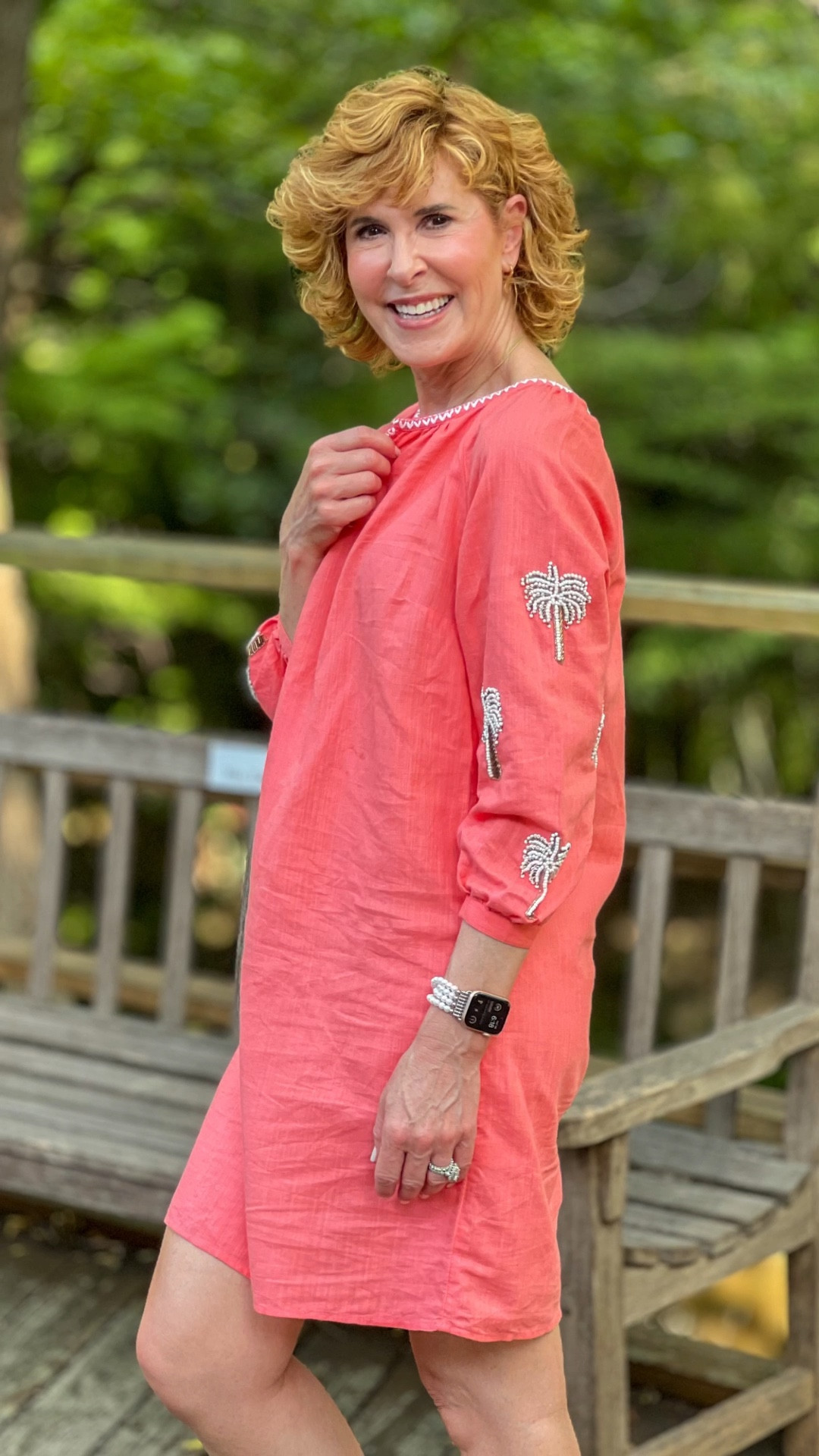 Dontcha love it when a dress looks WAY more expensive than it is?
😁
This cool linen/cotton shift dress is fully lined and has the most gorgeous beaded palm trees🌴on the sleeves! I love the pull-on ease and the flattering split neckline. It's perfect for your beach vacay!

It's triple-discounted this weekend as part of @talbotofficial 's Red Door Sale! (Quadruple-discounted if you're a #Talbots cardholder!)

#LTKTravel #LTKFindsUnder100 #LTKSummerSales