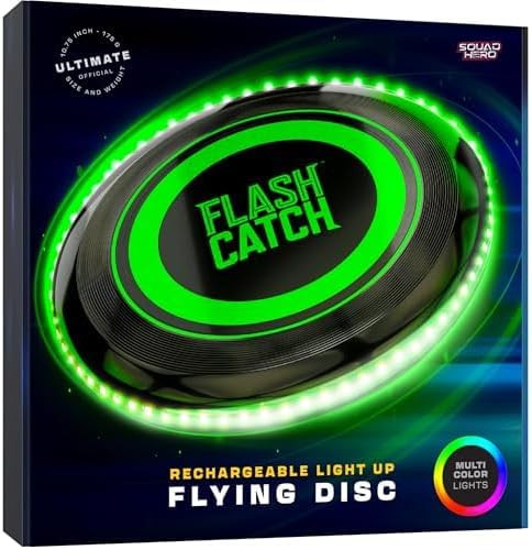 Light-up Flying Disc - Rechargeable, Multi Color, Motion Activated Frisbee - Teen Boy Gifts - Coo... | Amazon (US)