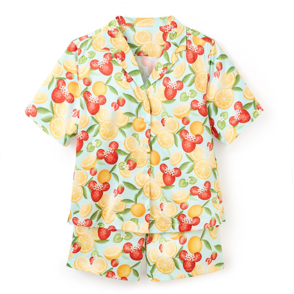 Mickey and Minnie Mouse Icon Strawberry and Oranges Sleep Set for Women | Disney Store