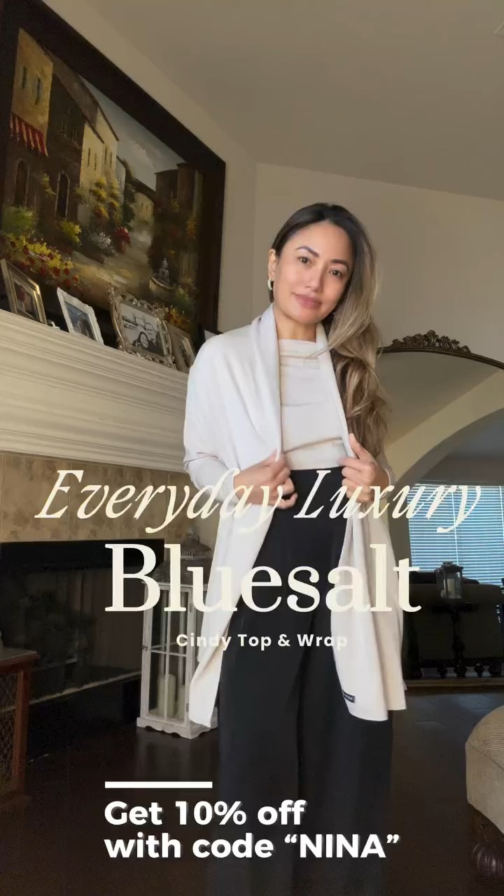 Stepping into cozy luxury with the Cindy Top & Wrap by @bleusalt 💕 Breathable, comfy, and so timeless… it’s quickly become a go-to in my wardrobe. Who else loves fashion that feels as good as it looks? #bleusalt 

✨✨Use code “NINA” to get 10% off. ✨✨

𝒙𝒐, 𝑵𝒊𝒏𝒂 💋 #𝒎𝒚𝒑𝒆𝒕𝒊𝒕𝒆𝒕𝒉𝒆𝒐𝒓𝒚 

 ✦　　°　. 　●　　.　　˚　　　ﾟ　　　•　　　✦ 　　　 ‍　˚　　✦　　°　. 　●　　.　　˚　　　ﾟ　　　•　　　✦ 　　 ‍#ootd #grwm #outfitoftheday