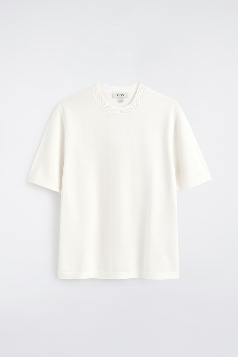 Knitted Cotton T-Shirt | COS (US)