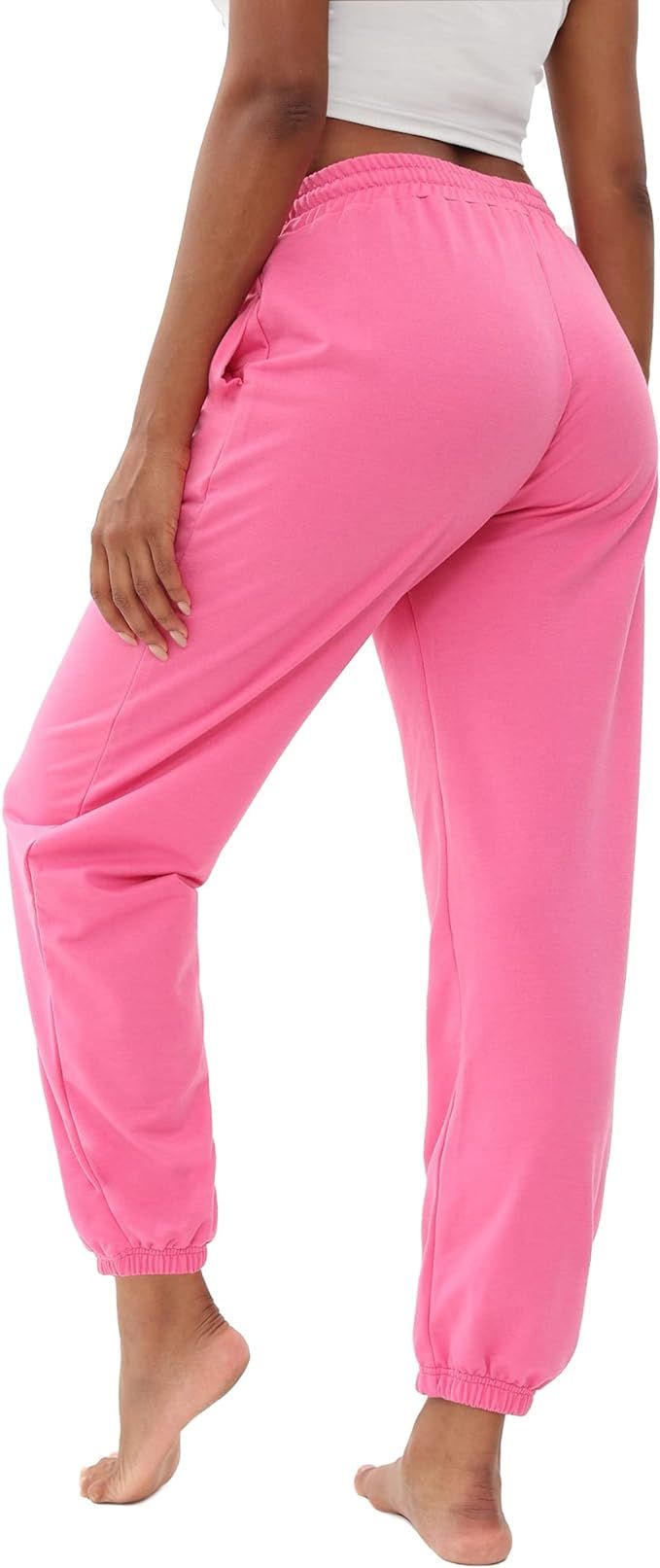 FLYEARTH Sweatpants for Women Cinch Bottom Lounge Comfy Athletic Joggers Running Trousers Drawstr... | Amazon (US)