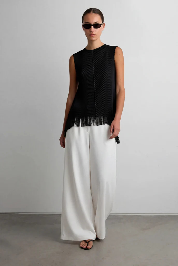 HEM FRINGE TOP | OAK + FORT