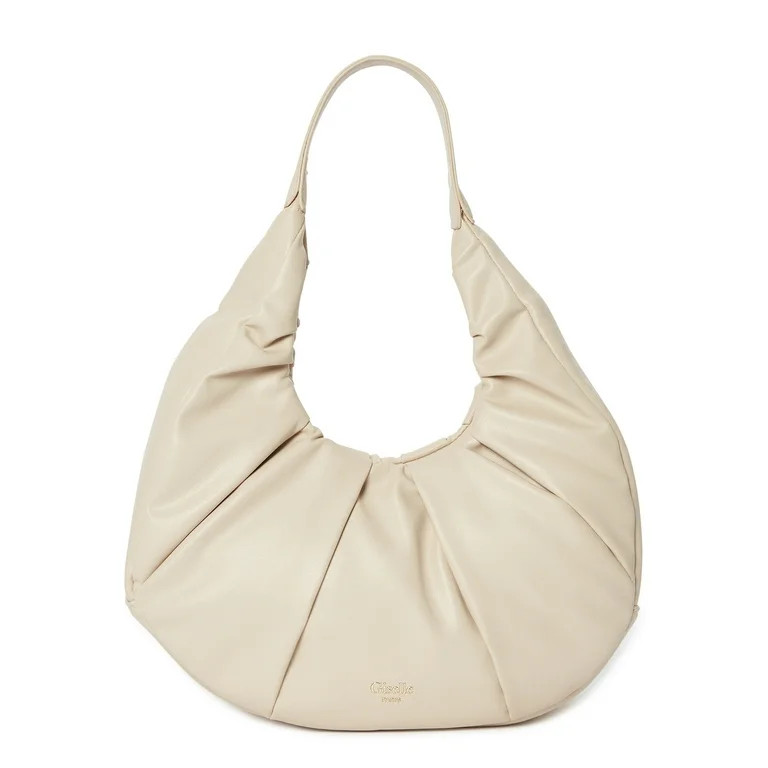 Giselle Paris Women's Eloise Vegan Leather Moon Hobo Bag | Walmart (US)