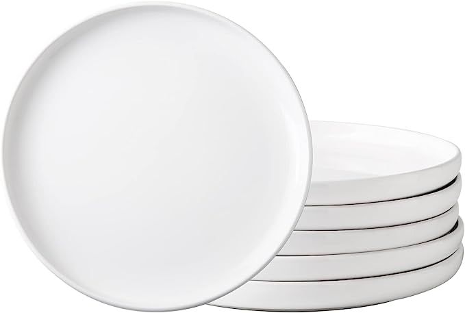 AmorArc Ceramic Dinner Plates Set of 6,10.5 inch Large Stoneware plates for Kitchen,Dinnerware Di... | Amazon (US)