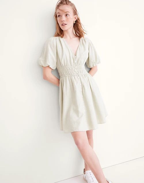 Linen-Blend Sophia Mini Dress | Madewell