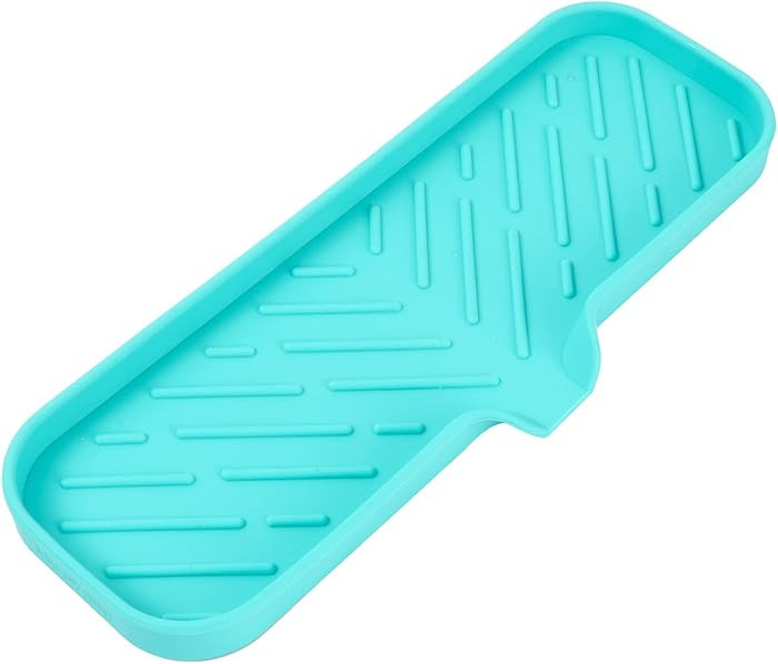 Silicone Bathroom Soap Dishes with Drain Spout-Bathroom and Kitchen Sink Organizer,Sponge Holder,... | Amazon (US)