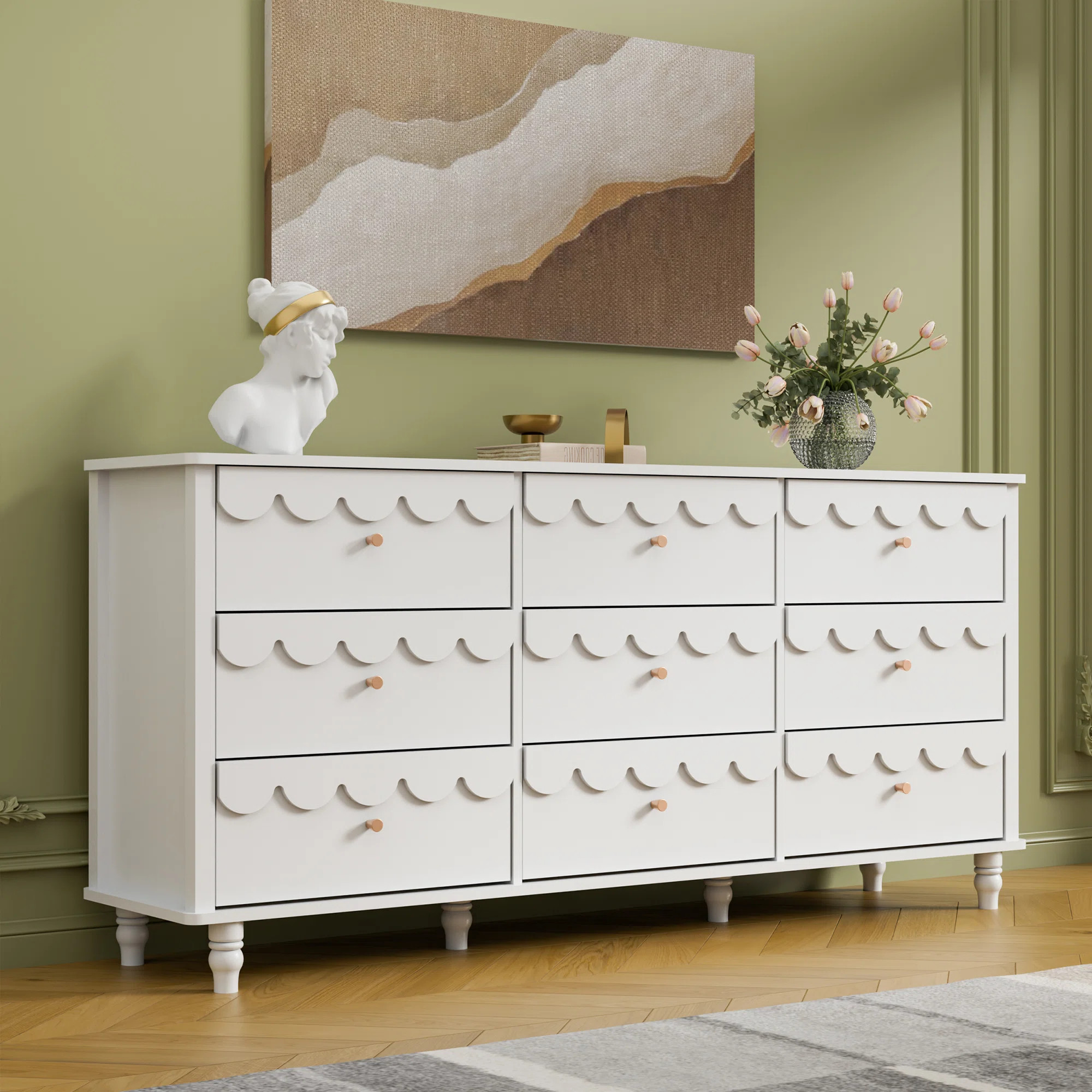 Charlton Home 9 - Drawer 63.1"W Dresser & Reviews | Wayfair | Wayfair North America