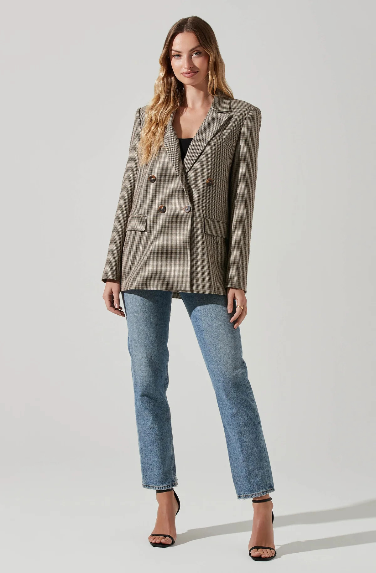 Milani Double Breasted Oversized Blazer | ASTR The Label (US)
