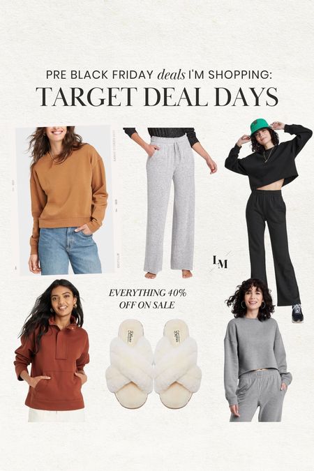 Target deal days!! Pre Black Friday sale 🙌🏼

#loungewear #sweatshirt #comfyoutfit #sweatpants #fallfashion #falloutfit

#LTKunder50 #LTKsalealert #LTKstyletip