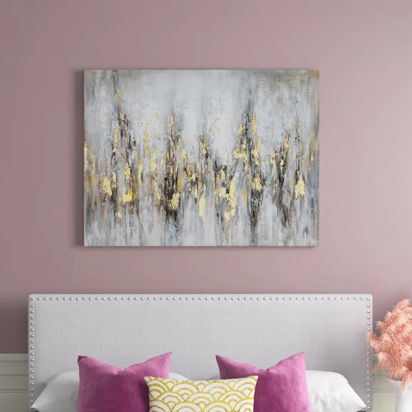 Gleaming Gold On Canvas | Wayfair North America