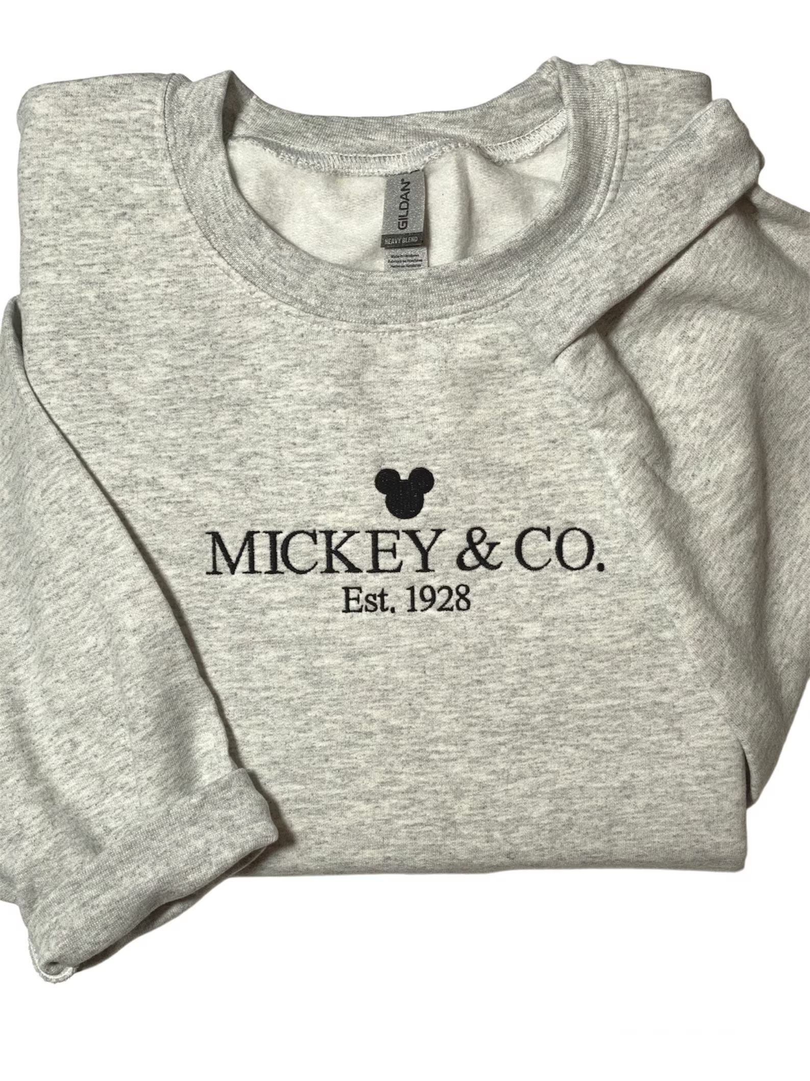 Mickey embroidered crewneck | Etsy (US)
