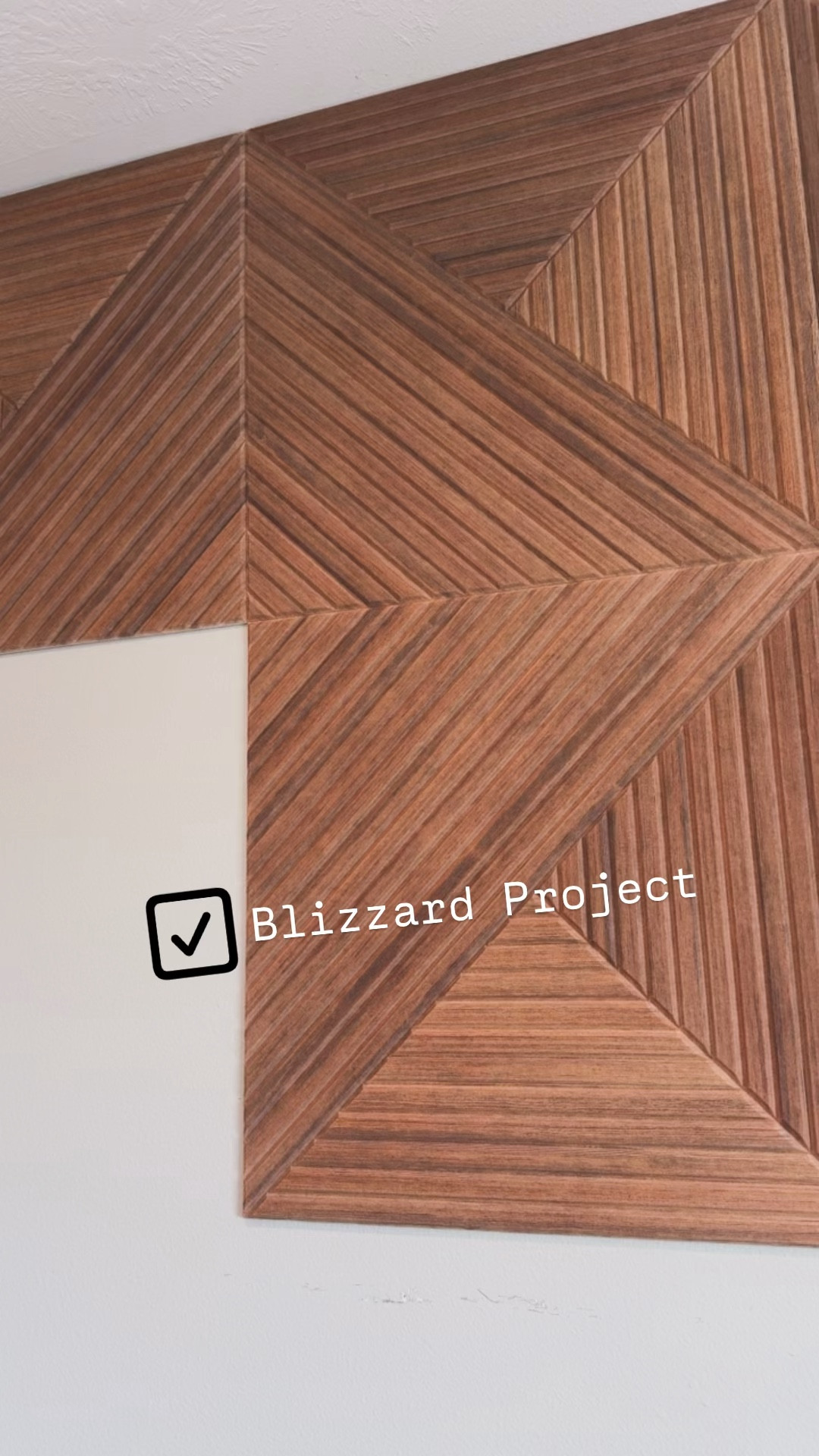 Working on the wall panels today! They look SO GOOD and are so easy to work with! They are actually not wood and super light (sound boards so they are made of a thick felt material). Very easy to cut with a utility knife. Go on the wall with sticky squares. So many different pattern options too! Can’t wait to put our huge leaning mirror on this wall!


#LTKHome #LTKdayinmylife #LTKSaleAlert