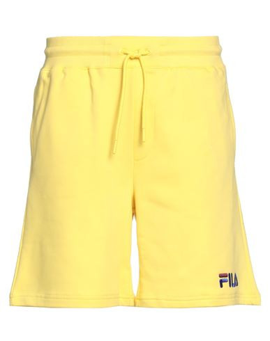 Fila Man Shorts & Bermuda Shorts Yellow Size XS Cotton, Polyester | YOOX (US)