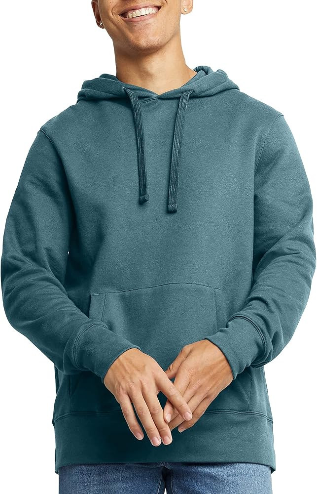 Hanes Men's Originals Midweight Fleece Hoodie, Pullover Hooded Sweatshirt for Men | Amazon (US)