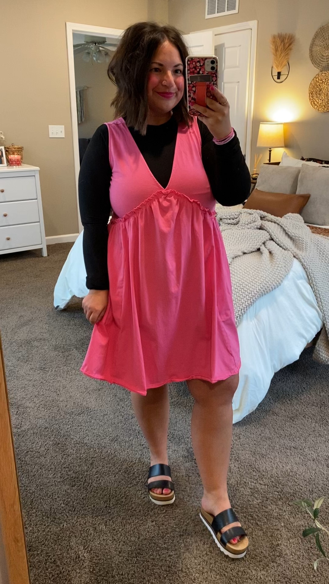 Ordering this amazon dress in more colors because I can think of so many fun ways to style it! 🩷

sandals: fit true to size // wearing a 5
long sleeve: fits true to size // wearing a medium
dress: fits true to size // wearing a large 

 

#LTKWorkwear #LTKMidsize #LTKSaleAlert