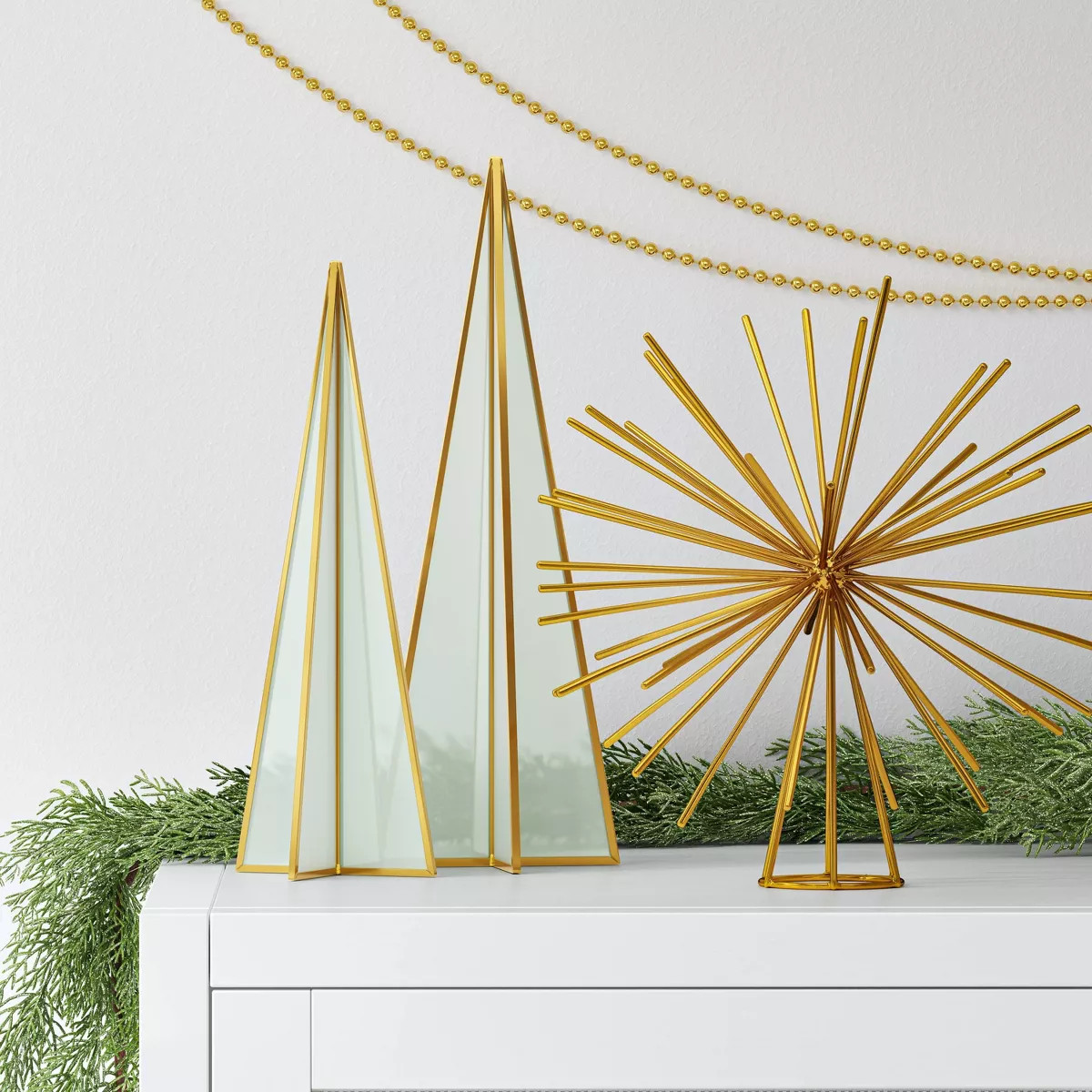 Metal Starburst Christmas Decorative Sculpture - Wondershop™ Gold | Target