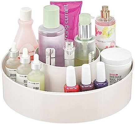 mDesign Plastic Spinning Lazy Susan Round Turntable Storage Tray - Rotating Organizer for Makeup,... | Amazon (US)