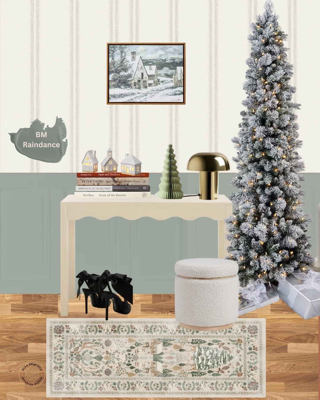 Christmas entrance room, Christmas entryway. Home decor, Christmas decor. 

#LTKHome #LTKSeasonal #LTKHoliday