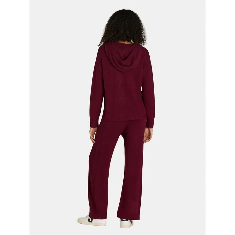 Time and Tru Women's and Women's Plus Sweater Hoodie and Pants Set, 2-Piece, Sizes XS-4X | Walmart (US)