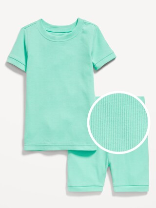 Snug-Fit Ribbed Pajama Set for Toddler & Baby | Old Navy (US)