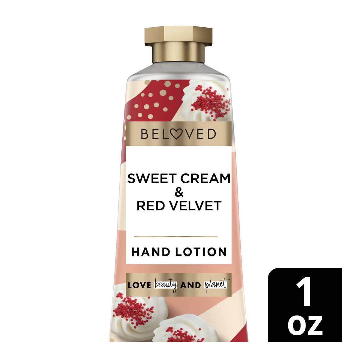 Beloved Sweet Cream & Red Velvet Hand Lotion, Travel Size 1oz | Target
