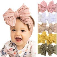 Big Bow Headband, Baby Girl Hair Bows, Headwrap, Turban, Newborn Toddler Bow, Large Ruffle Headband  | Etsy (US)