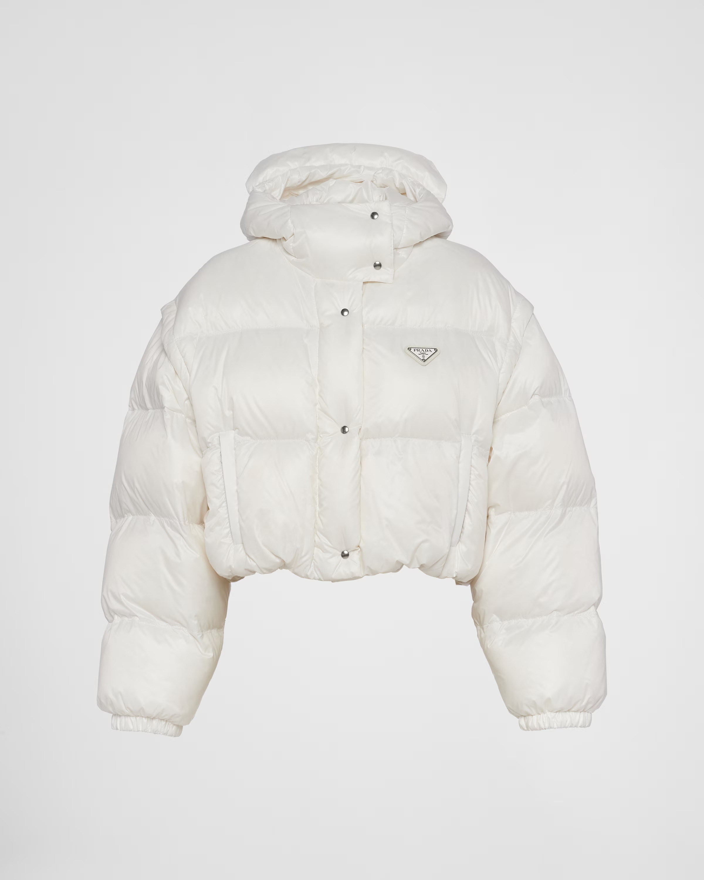 Re-Nylon convertible cropped down jacket | Prada US