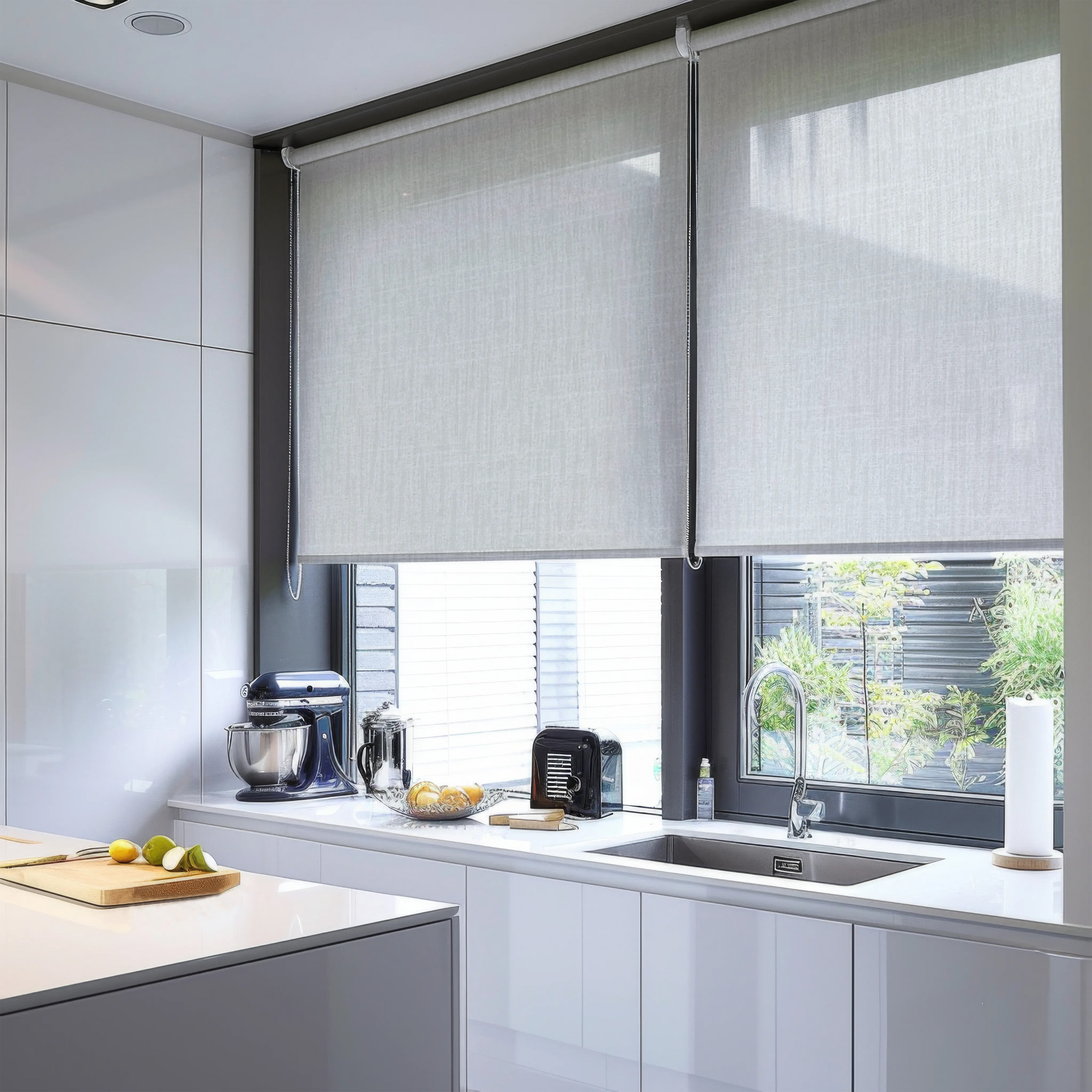 Wave Light Filtering Roller Shades Corded/Cordless | Drapeful