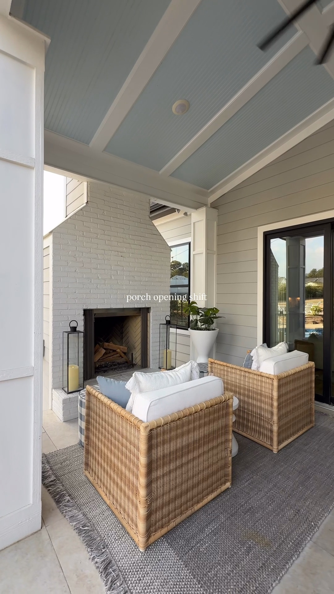 it’s officially porch season ☀️ | longer days + warmer evenings, nothing better 🙌🏼 (planter combo: monstera + diamond frost) 

#backyard #backyarddesign #springsummer #outdoorfurniture 

#LTKSeasonal #LTKSaleAlert #LTKHome