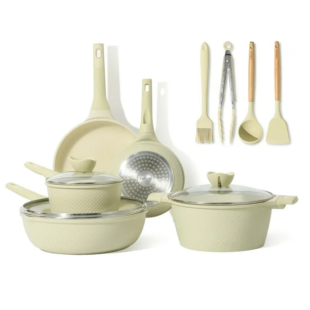 Carote Nonstick Pots and Pans Set, 12 Pcs Non Stick Cookware Set, Induction Stone Cookware Kitche... | Walmart (US)